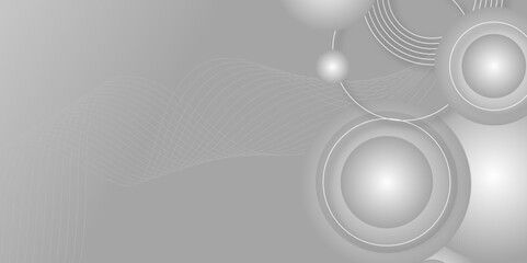 Modern abstract gradian background with transparent layers circle shape with shadow. gray and white color technology concept background. abstract template design Banner Pattern texture concept.
