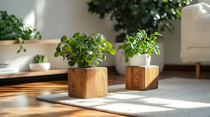 Wooden Planters for Indoor Plants with a Modern Touch