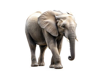 Obraz premium Elephant isolated on white background