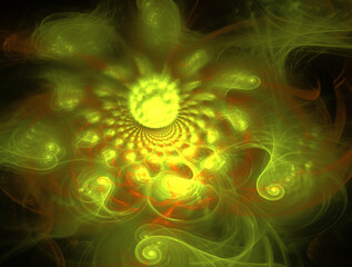 Obraz premium Imaginatory fractal abstract background Image