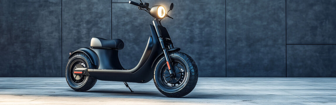 Sleek Urban Electric Scooter in Modern Setting