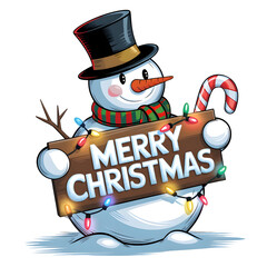 Christmas themed isolated on transparent background for illustration and t-shirt printing