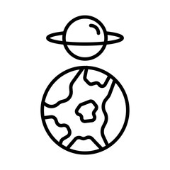 Space Tourism line icon