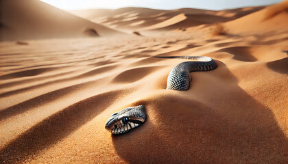 A serpent's journey through the golden sands the intriguing life of desert snakes