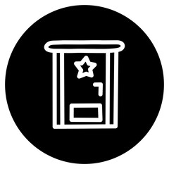 Set of Cinema and Entertainment Vector Line Icons