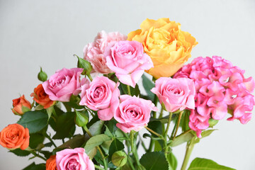 カラフルな花束