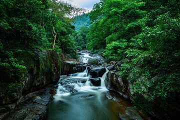 Namtok Nangrong Waterfall Nakhon Nayok City Thailand © Piyasak