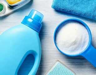 detergent powder and packaged washing machine on 