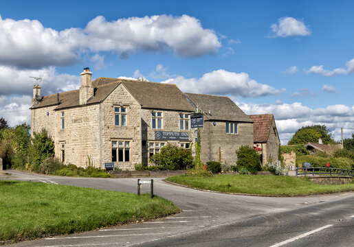 18th Century The Tipputs Inn on October 17 2024, a traditional British public house, in the Stroud District of Gloucestershire, Nailsworth,England, United Kingdom