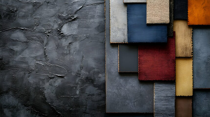 Abstract Texture with Colorful Shapes and Patterns