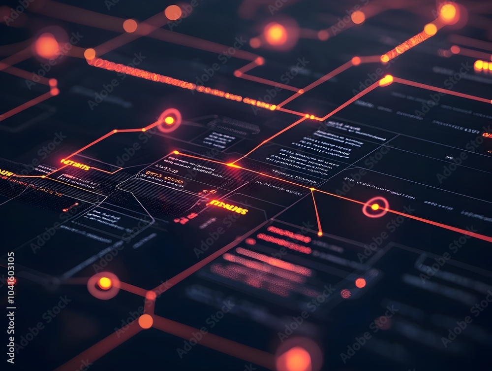 Poster detailed fraud flowchart highlighting critical points for comprehensive fraud detection and analysis