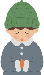 겨울 어린이 기도