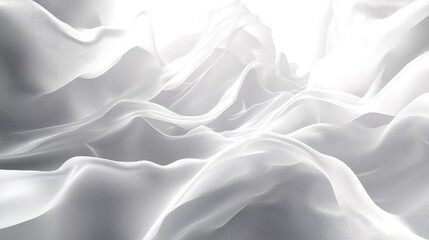 Obraz premium Dynamic gradient abstract background in white hues