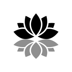 Lotus icon vector