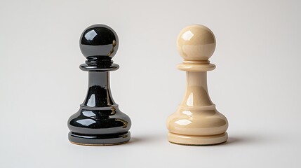 Exploring the symbolism of opposing forces the contrast between black and white chess pawns in strategy and game dynamics