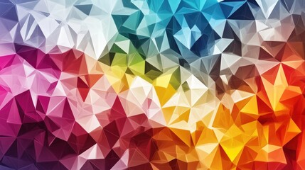Obraz premium Low Poly Triangle Pattern Background