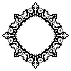 Elegant Premium Luxury Ornamental Design, Perfectly Balanced Symmetry, Editable Vector Illustration in Flat Style, Isolated on White for Graphic Design, cutting and Print Needs