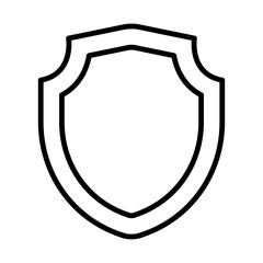 Shield line icon