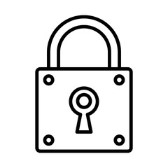 Lock line icon