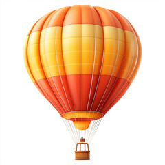 Fototapeta premium illustration of hot air balloon in the sky