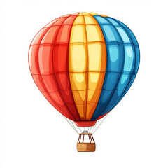 Fototapeta premium illustration of hot air balloon in the sky