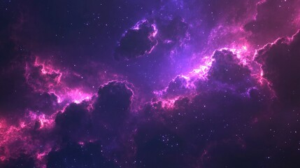 Fototapeta premium Colorful space galaxy cloud nebula in a 3D cartoon rendering Stary night cosmos and supernova background wallpaper for universe science astronomy