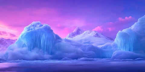 Massive ice formations, Large ice sculptures