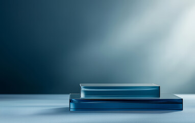  Background of e-commerce product booth integrating fashion and technology elements
