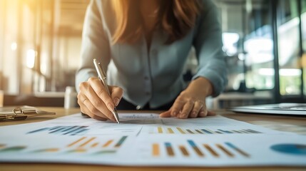 Warehouse Manager Reviewing Analytical Reports for Efficient Inventory Management