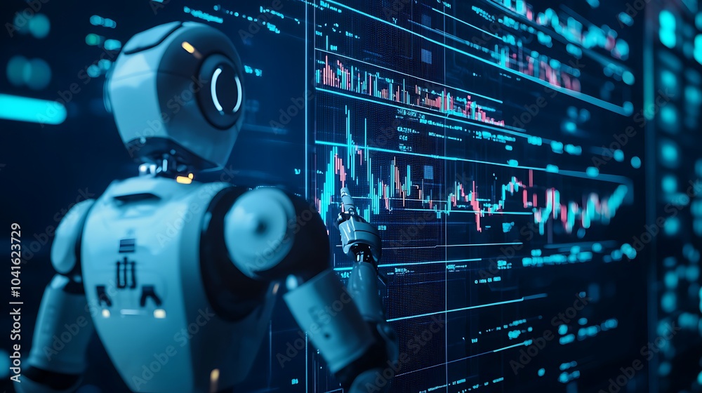 Leinwandbilder the future of collaboration exploring the synergy between robots and humans in trading strategies fo