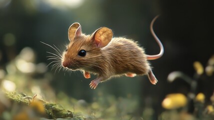 Running mouse illustration