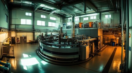 Industrial Manufacturing Facility Interior View