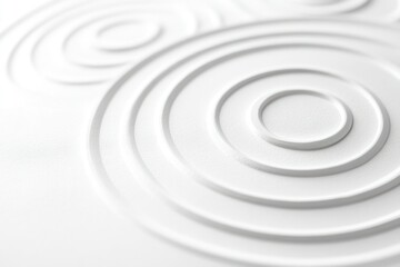 Obraz premium Abstract White Circles on Smooth Surface