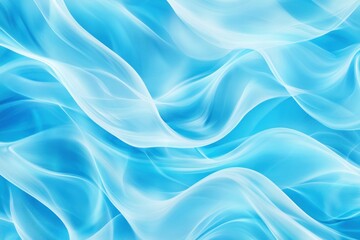 Obraz premium Soft Blue Waves and Fluid Movement Background