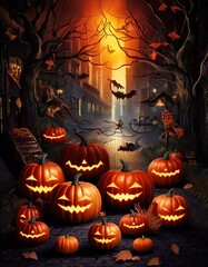 Halloween and the bright streets 