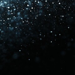 Winter Wonderland: Realistic Vector Snowfall on Dark Background for Festive Cards
