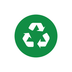 Obraz premium Recycle icon logo design template isolated illustration