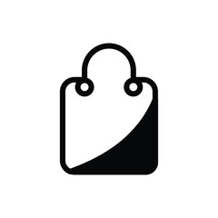 Fototapeta premium Tote bag icon logo design template isolated illustration