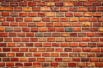 Brick wall with red and brown color scheme aerial view