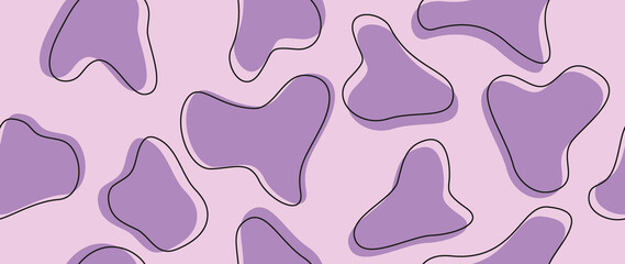 Flat illustration. Cow pattern texture. Seamless animal print. Ideal for textile design, screensavers, covers, cards, invitations and posters..