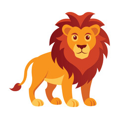 Illustration of Lion Isolated on white