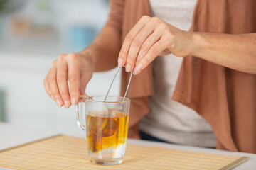preparation of the tea ceremony