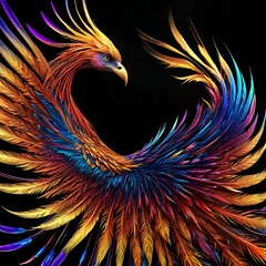 Obraz premium fenix multicolor background
