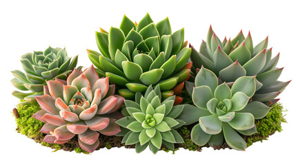 Diverse Succulent Collection: Harmony of Unique Shapes and Sizes