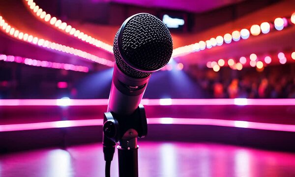 Microphone in a theater.