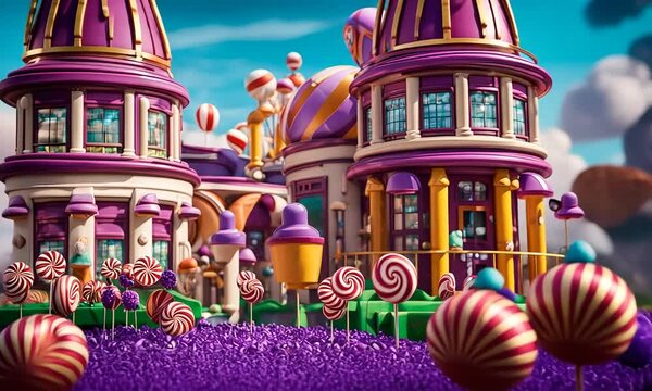 Magical candy factory.