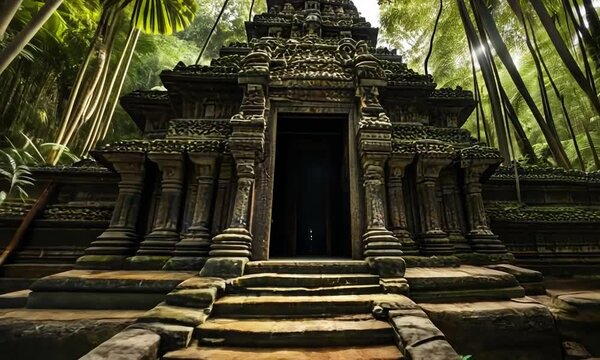 Abandoned temple in the jungle.