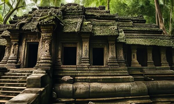 Abandoned temple in the jungle.