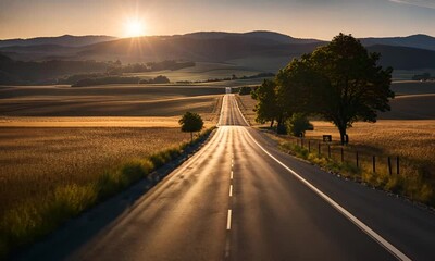 2025 on a road. Vision of the future. - Powered by Adobe