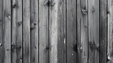 Rustic weathered grey wooden panelled wall background with uneven planks and visible grain texture evoking a vintage or farmhouse feel perfect for cozy rustic interiors